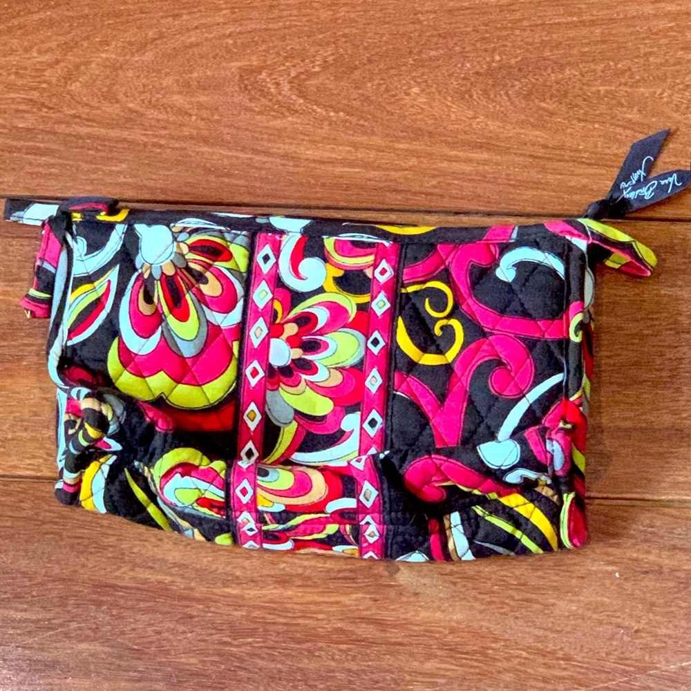 Vera Bradley Bow Cosmetic Bag RETIRED Puccini makeup travel case